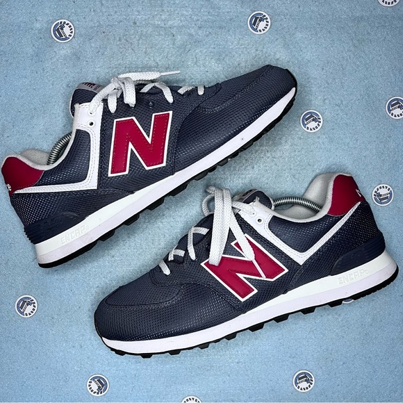 New Balance Other - New Balance 574 ‘Navy/Red’ - 12